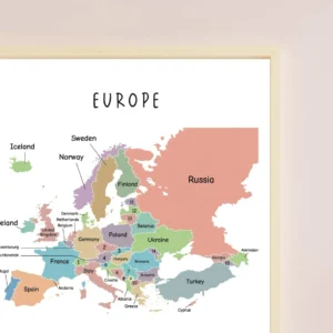 Europe wall art travel themed decor