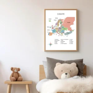 printable map of Europe for classroom