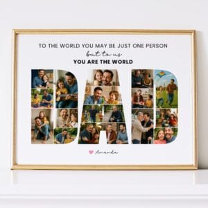 Alternative view of Personalized Dad Photo Collage, Canva Template (Digital Download)