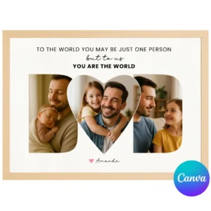 Personalized Dad Photo Collage Father’s Day gift