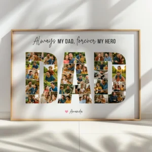 Editable Dad Photo Collage in Canva