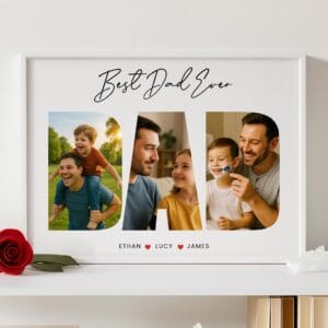 Personalized Father's Day photo gift for Dad