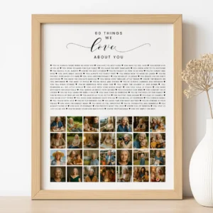 60th birthday milestone photo gift