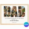 Personalized Dad Photo Collage Canva template