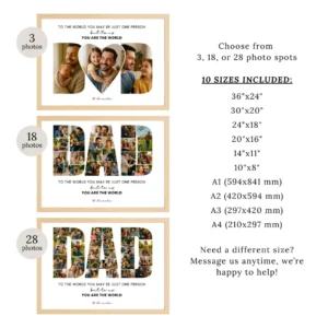 Personalized photo gift for dad Father’s Day