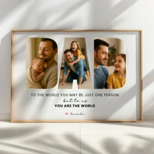 Canva dad photo collage family gift