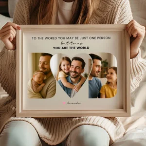 Editable Personalized Dad Photo Collage Canva template