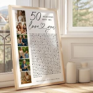 Editable Canva birthday photo collage