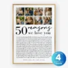 50 Reasons We Love You Collage
