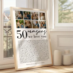 50 Reasons Why We Love You Printable Gift