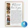 40 Reasons We Love You Photo Collage