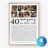 40th Birthday Photo Collage