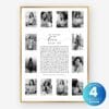 30 Reasons Poster personalized birthday photo collage