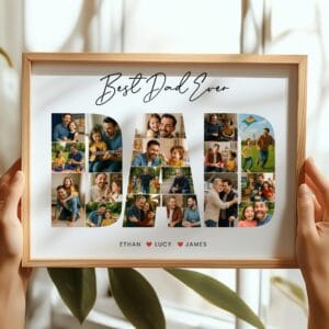 First Father's Day Dad photo collage