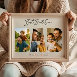 Father's Day Dad collage printable design