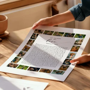 60th Birthday Photo Collage with 60 things we love