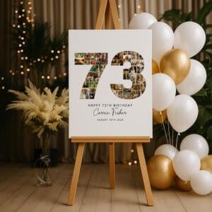 73rd Birthday Photo Collage Template, Grandma, Printable Template (Digital Download) - Image 4
