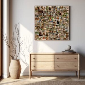 large photo collage template with 260 photos