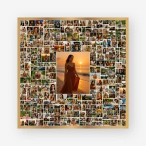 Photo Collage Template with Center Picture