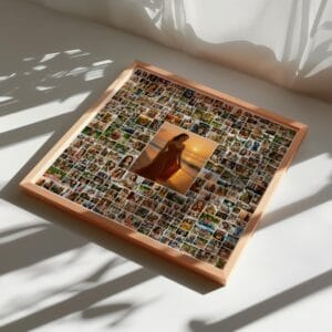 Square Photo Grid Template with Center Photo