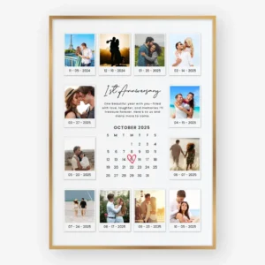 Anniversary Photo Collage Template for couples