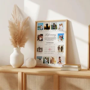Printable Anniversary Photo Collage poster