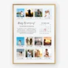 Personalized Polaroid Photo Collage with couple photos