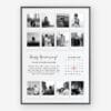 Anniversary Photo Calendar with 12 couple photos