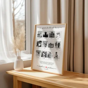 Custom Polaroid photo frame for couples