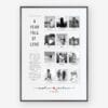 Custom Anniversary Photo Collage Polaroid style