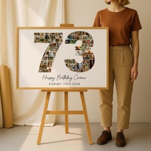 73rd Birthday Photo Collage Template, Grandma, Printable Template (Digital Download) - Image 7