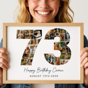 73rd Birthday Photo Collage Template, Grandma, Printable Template (Digital Download) - Image 8
