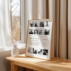 Personalized couple anniversary photo gift