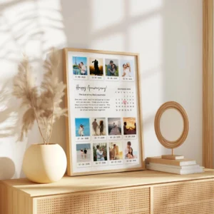 Editable Polaroid collage Canva design