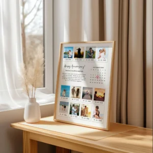 Printable romantic Polaroid photo wall art