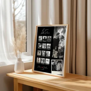 Printable first anniversary photo gift