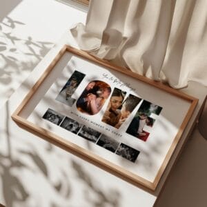 LOVE Photo Collage Template, Anniversary Gift (Canva Editable) - Image 3
