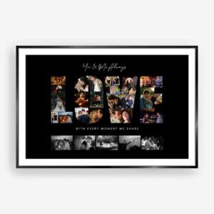 Customizable Love Photo Collage Canva template