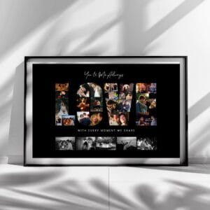 Customizable Love Photo Collage Template, Anniversary Gift (Canva Editable) - Image 2