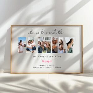 Alternative view of Family Photo Collage Template, Custom Wall Art Keepsake (Canva Template)
