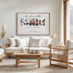 Family Photo Collage Template, Custom Wall Art Keepsake (Canva Template) - Image 4