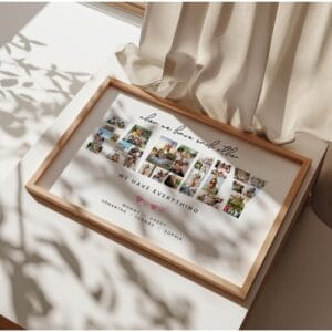 Editable Family Photo Collage Template, Printable Wall Art (Canva Template) - Image 4