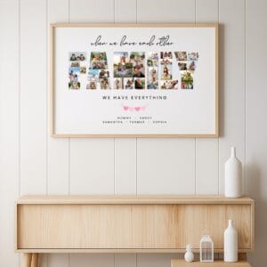 Editable Family Photo Collage Template, Printable Wall Art (Canva Template) - Image 7