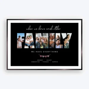 Personalized Family Photo Collage Template Canva design