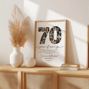 70th Anniversary Photo Collage Gift (Digital Download) - Image 4
