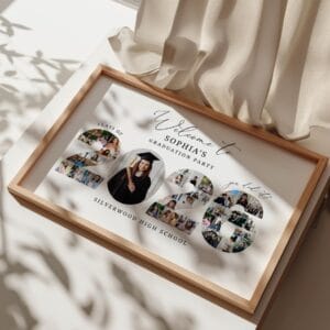 Graduation Photo Collage Canva Editable Template, Class of 2026 Welcome Sign, Senior Graduation Gift, Party Poster - Image 5