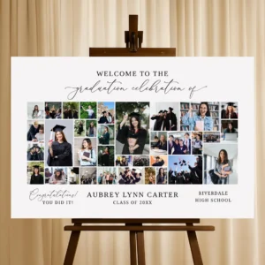 Class of 2026 photo collage Canva template