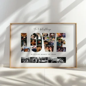 LOVE Photo Collage Template, Anniversary Gift (Canva Template) - Image 6