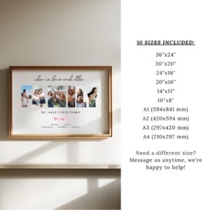 Family Photo Collage Template, Custom Wall Art Keepsake (Canva Template) - Image 6