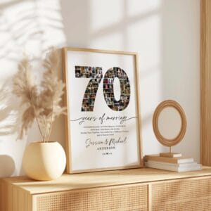 70th Anniversary Photo Collage Gift (Digital Download) - Image 8